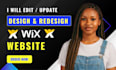 edit wix website fix wix website redesign wix website edit wix studio website