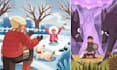 do whimsical children picture book illustration children story book cover art