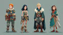 draw your rpg game character design