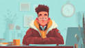 flat vector character illustration for anything