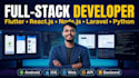 develop a full stack flutter app for android ios and web
