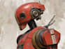 create a stunning robot character illustration