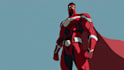 create a dynamic superhero character in marvel rivals style
