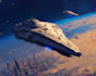draw a sci fi spaceship design