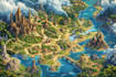 make fantasy map illustration