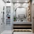 design modern apartment interior with realistic 3d rendering