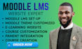 install update setup moodle course website customize moodle theme bug fix