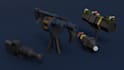 create stylized game assets in both lowpoly and highpoly