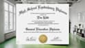 high school diploma, master degree ged college transcript, checkable certificate