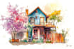 illustrate anything in watercolor style