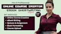 create online course content mini skool online course ebook writer formatting