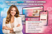 update showit, redesign or customize showit template, showit landing page design