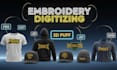 convert logo embroidery digitizing into dst, pes, vp3, jef, exp, asap