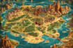do fantasy map illustration