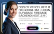 deploy vercel replit fix google oauth login, supabase firebase backend nextjs v0