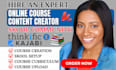 setup skool community, online course creation and skool community manager