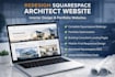 redesign squarespace architect website interior design portfolio website designe