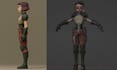 model custom 3d low poly character game ready low poly 3d character rig, texture