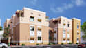 3d residential complex,real estate development,housing exterior,townhouse render