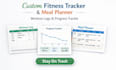create fitness tracker spreadsheets, workout logs, and meal planners