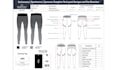 design activewear tech pack seamless gym set flat sketch bom spec sheet