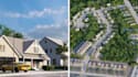 reconstruct 3d residential development,housing community,urban planing,rendering