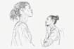 create a line art simple drawing