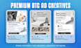 design instagram, facebook posts and meta static ads