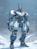 design futuristic robot or mecha character art