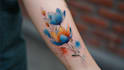 custom a watercolor tattoo design