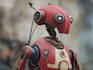 design futuristic sci fi robot character illustration