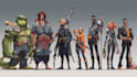 create scifi, fantasy, superhero character design