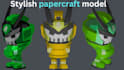 build geometric 3d models, templates for any 3d papercraft