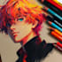 draw a professional anime character illustration