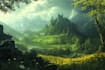 do fantasy background and landscape