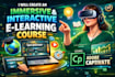 create interactive scorm course using adobe captivate, ispring, articulate 360