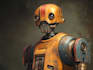 draw a cute and creative robot character illustration
