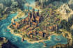 fantasy map illustration for map