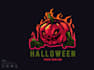 do modern creative incredible halloween logo design