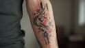 custom an abstract black tattoo design