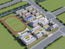 design 3d school interior, classroom, learning space and training center