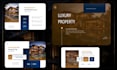 design a premium real estate pitch deck presentation