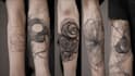 design abstract and geometric customized tattoo