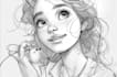 unique style disney cartoon sketch