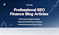 write professional finance, stock and personal investment blog articles