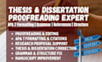 edit and proofread thesis, dissertation, and research proposal