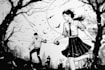 draw black and white illustrations