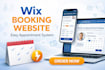 create a wix service website with booking functionality