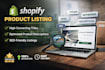 list products to your shopify store