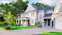 design modern 3d farmhouse, farm house layout, farmhouse model